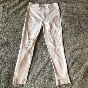 AE White ripped jeans